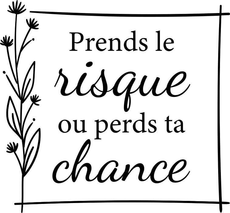 Sticker Porte Un risque et une chance - TenStickers