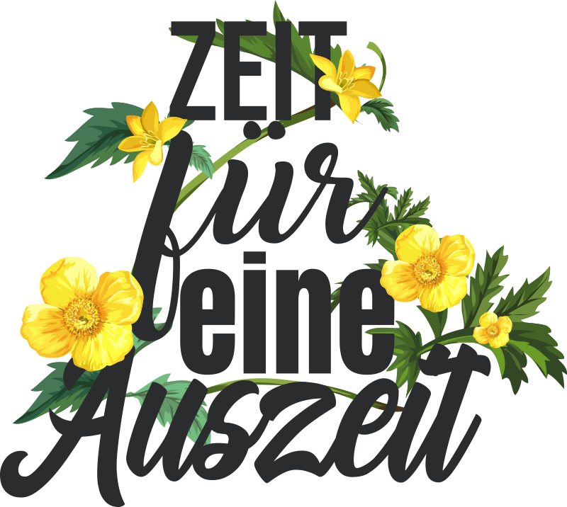 Wandtattoo Blume Zeit für eine pause orchideenblüte - TenStickers