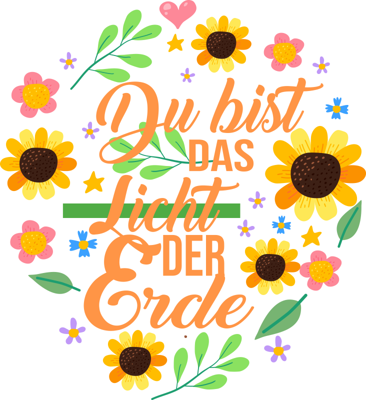 You are the light sun flower sticker - TenStickers