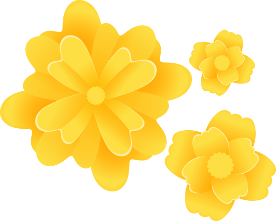 Yellow clove flower wall sticker - TenStickers