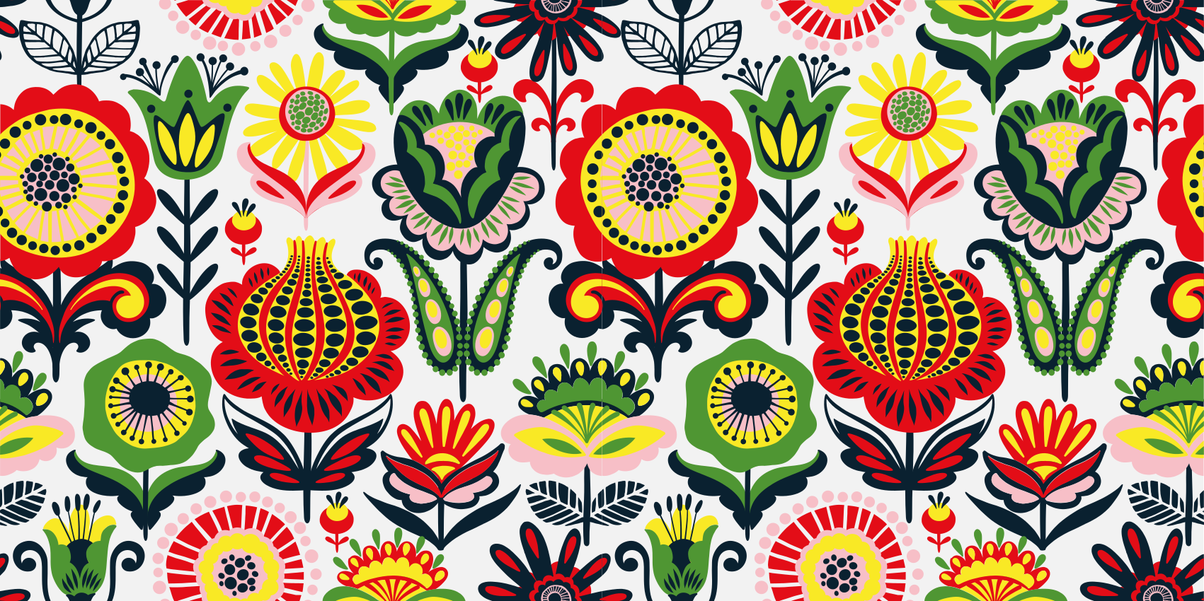 Naklejka na meble Wielobarwna kompozycja kwiatów - TenStickers