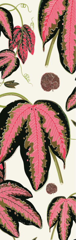 Sticker Frigo sticker de maranta rouge - TenStickers