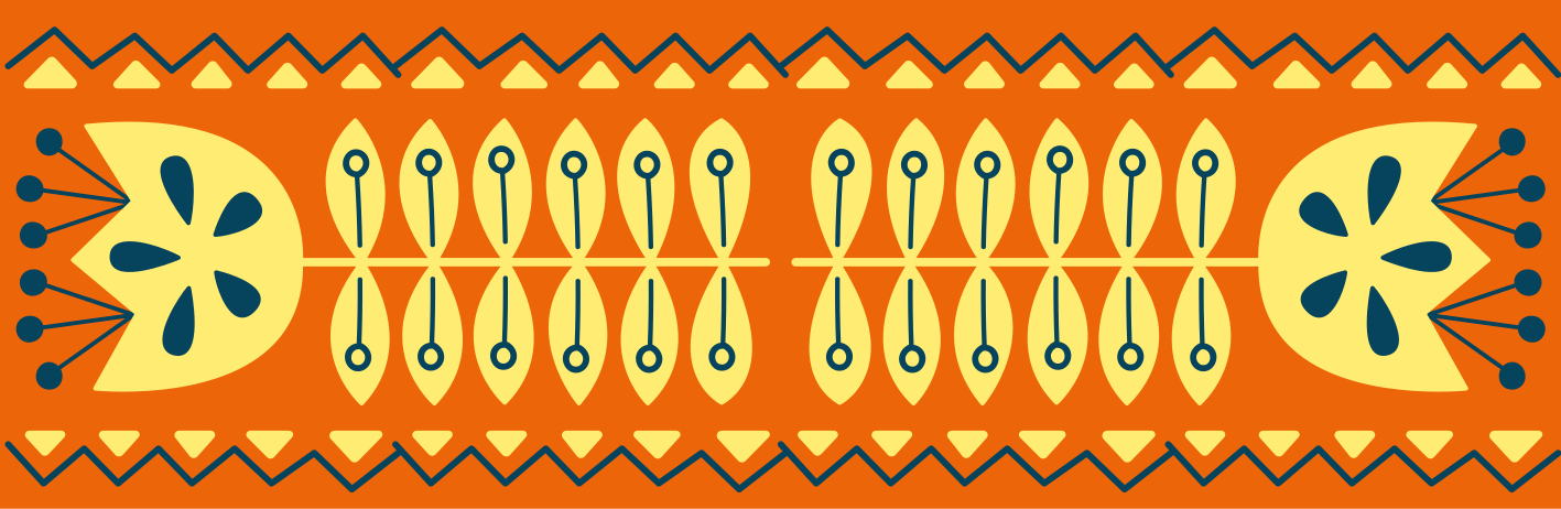 Beautiful colorful flowers border sticker - TenStickers