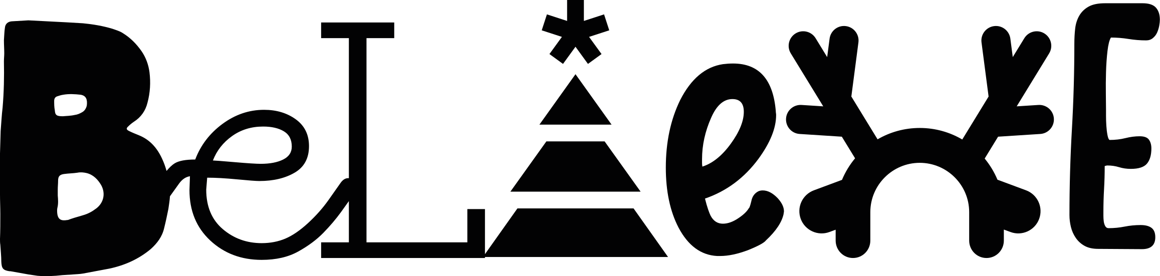 Believe Christmas design christmas sticker - TenStickers