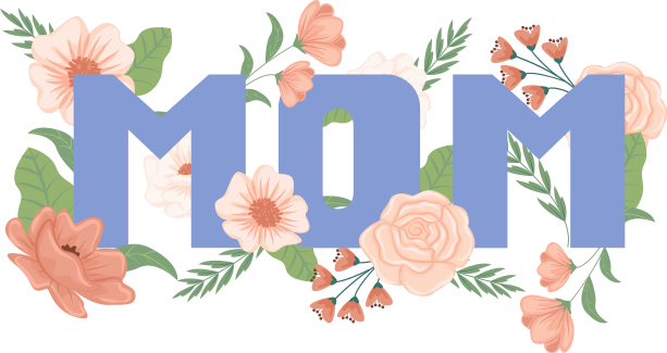 floral mother's day illustration flower sticker - TenStickers