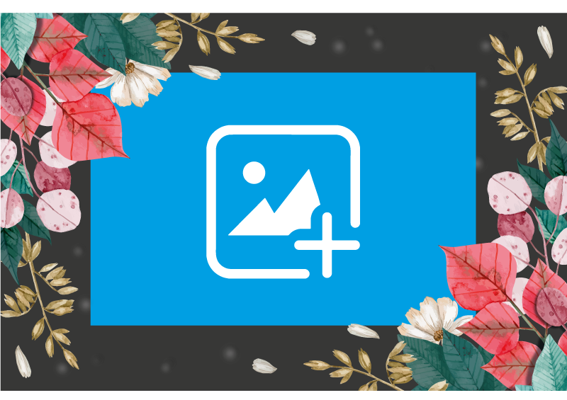 Floral and brown wall stickers for living room - TenStickers