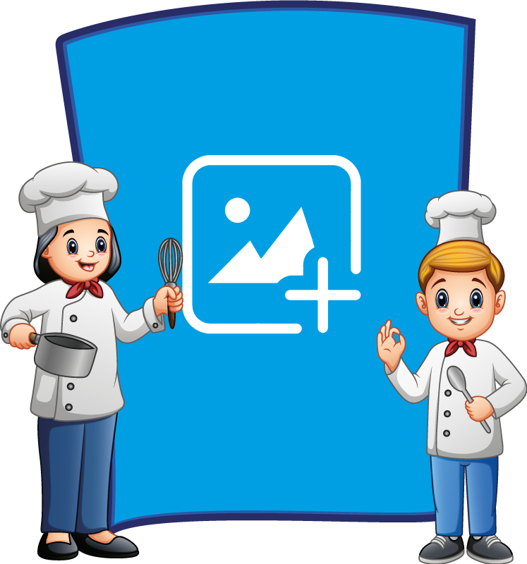 Nalepka otroški kuhar fotookvir otroška spalnica - TenStickers