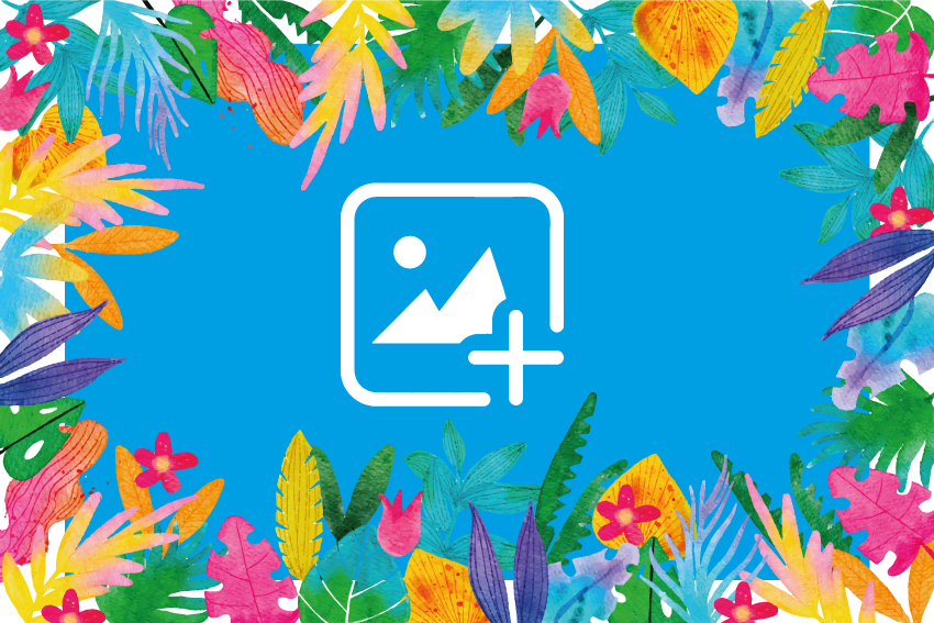 Aquarelle fotoğraf çerçevesi duvar çıkartmaları bırakır - TenStickers