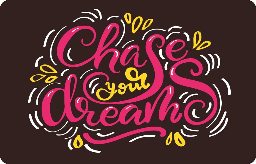 Sticker Ordinateur Portable Poursuis tes rêves - TenStickers