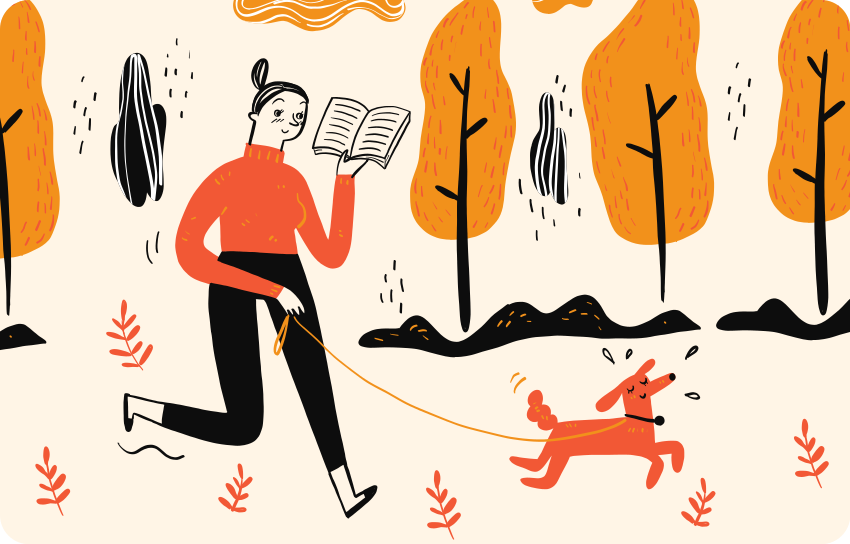 Walking small little dog laptop skin - TenStickers