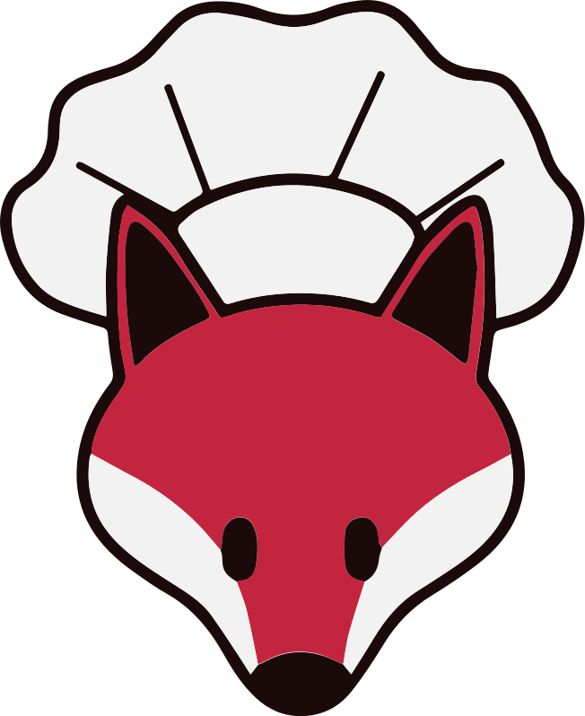 Naklejka na laptopa Głowa lisa kuchennego - TenStickers