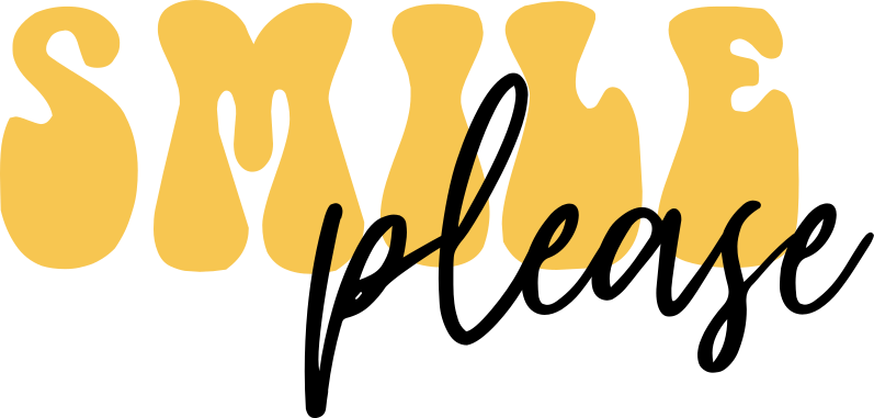 Smile please yellow laptop skins - TenStickers