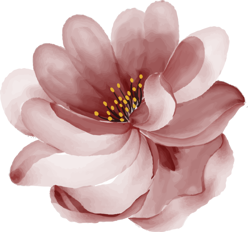 Vinilo para puerta Diseño de rosa - TenVinilo