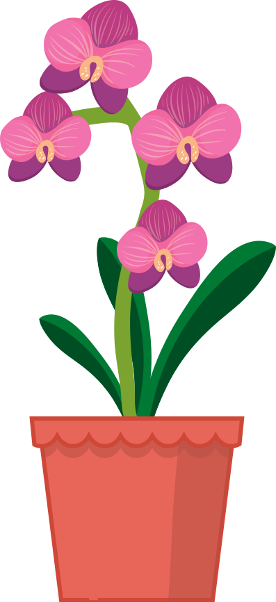 Adesivo decorativo flores Vaso de flores - TenStickers