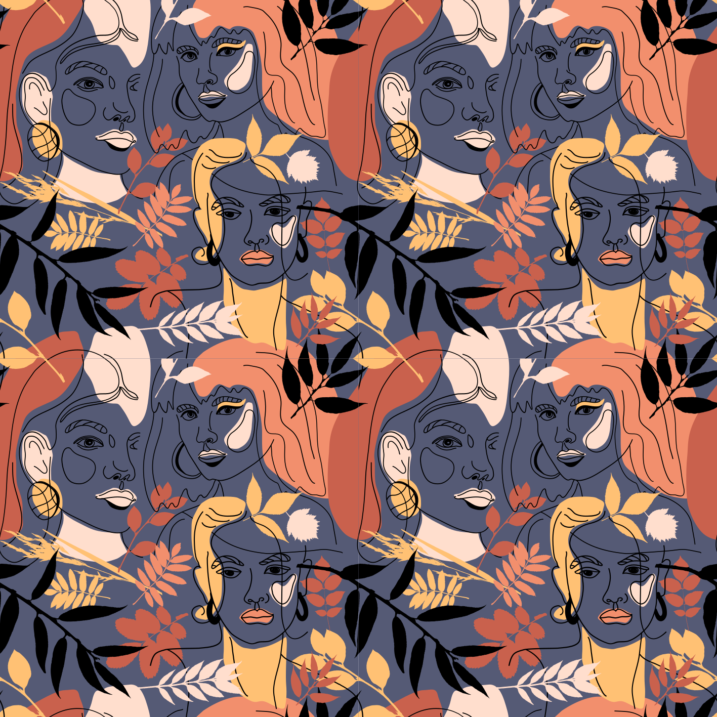 Vinilo para mueble Diseño de flores que sale de lo común - TenVinilo