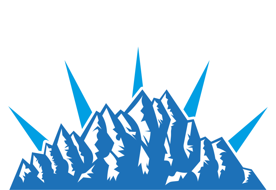 Laptop skin mountain peak illustration - TenStickers