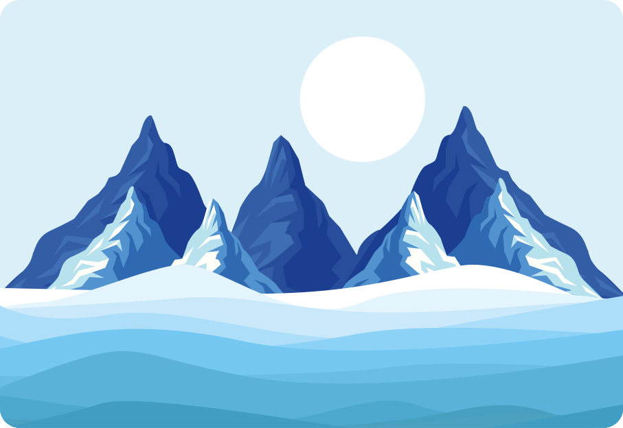 Blue landscape laptop skins - TenStickers