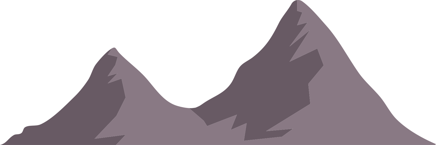 Høj bjerge natur væg klistermærke - TenStickers