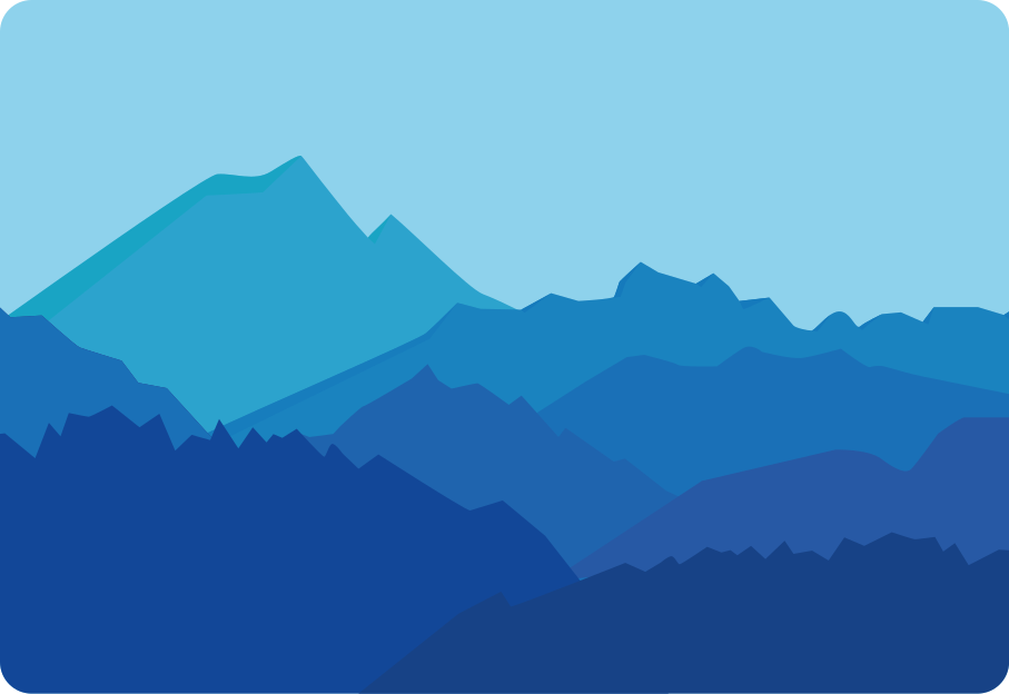 Panoramatický horský design - TenStickers