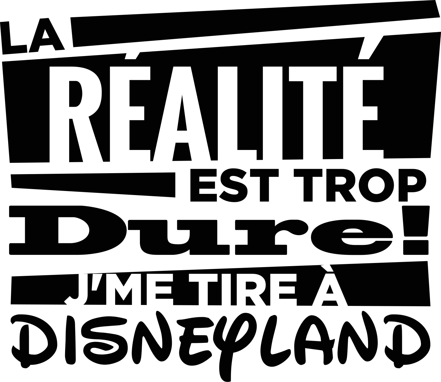 Sticker De Texte Realite Disneyland Tenstickers Sticker De Texte Realite Disneyland Tenstickers