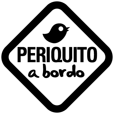 Adhesivo decorativo perico a bordo - TenVinilo