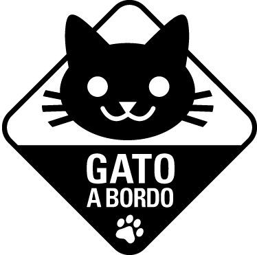Autocolante decorativo gato a bordo - TenStickers