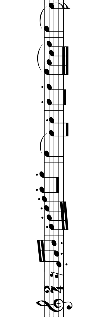 베토벤 심포니 벽 스티커 - TenStickers