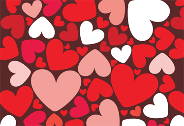 Sticker Mural Personalisé Coeur rose et des paillettes - TenStickers