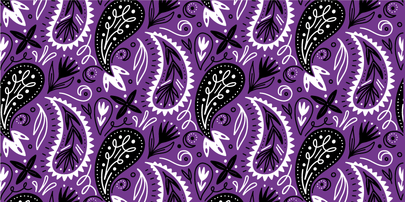 Purple bandana decals for furniture  TenStickers