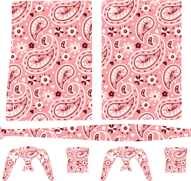 PlayStation Aufkleber Süße rosa Muster - TenStickers