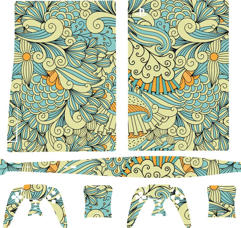 παστέλ χρώματα σχεδιασμού playstation decal - TenStickers