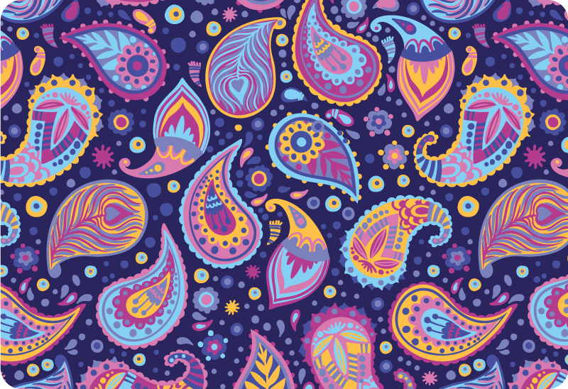 Vinilo para portátiles Patrones florales de gran tamaño - TenVinilo