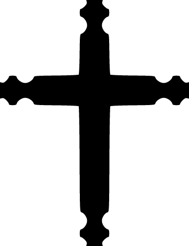 Cross Laptop Decal - TenStickers