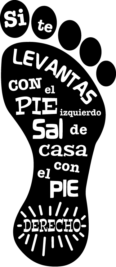 Vinilo decorativo pie derecho - TenVinilo