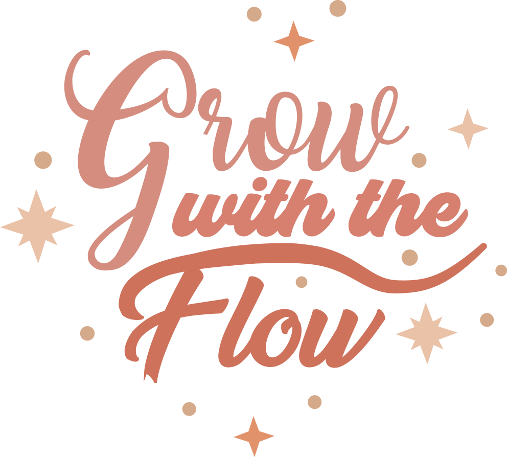 Grow with the flow  wall sticker - TenStickers