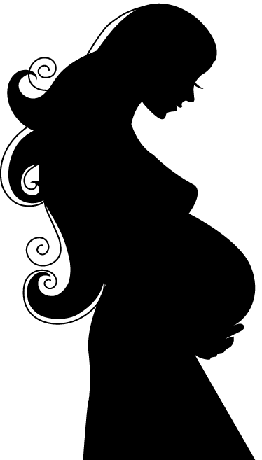 fantasma Invitación equilibrar Vinilo silueta mujer embarazada - TenVinilo