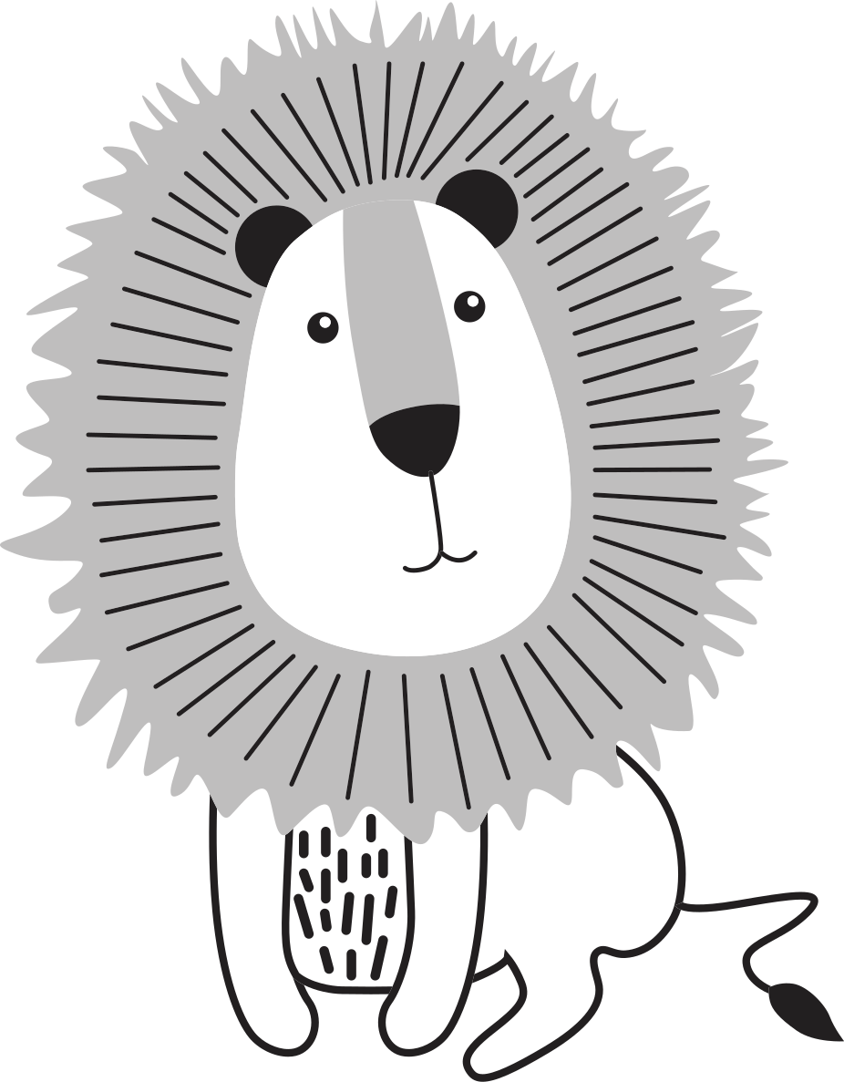 Autocolantes com animais selvagens Lyon nórdico - TenStickers