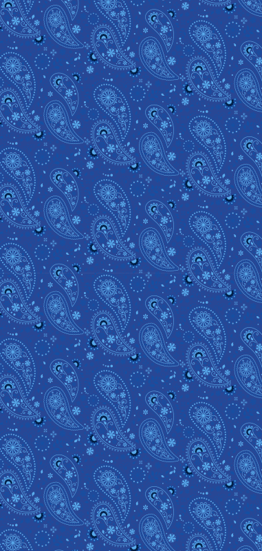 Blå paisley samsung klistermärke - Tenstickers