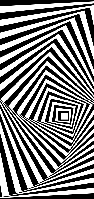 3d svartvit tunnel huawei klistermärke - Tenstickers