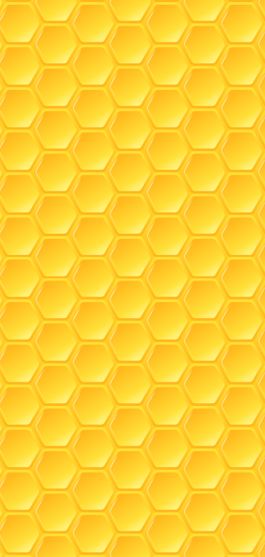 3d sárga hatszög huawei matrica - TenStickers