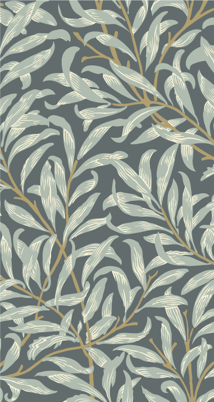 Elegáns levelek design iphone matrica - TenStickers