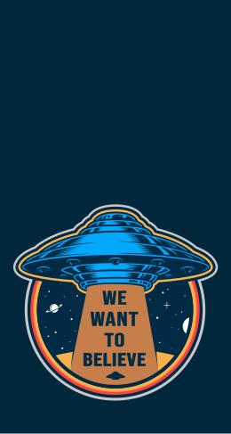 Vintage alien design iPhone sticker - TenStickers