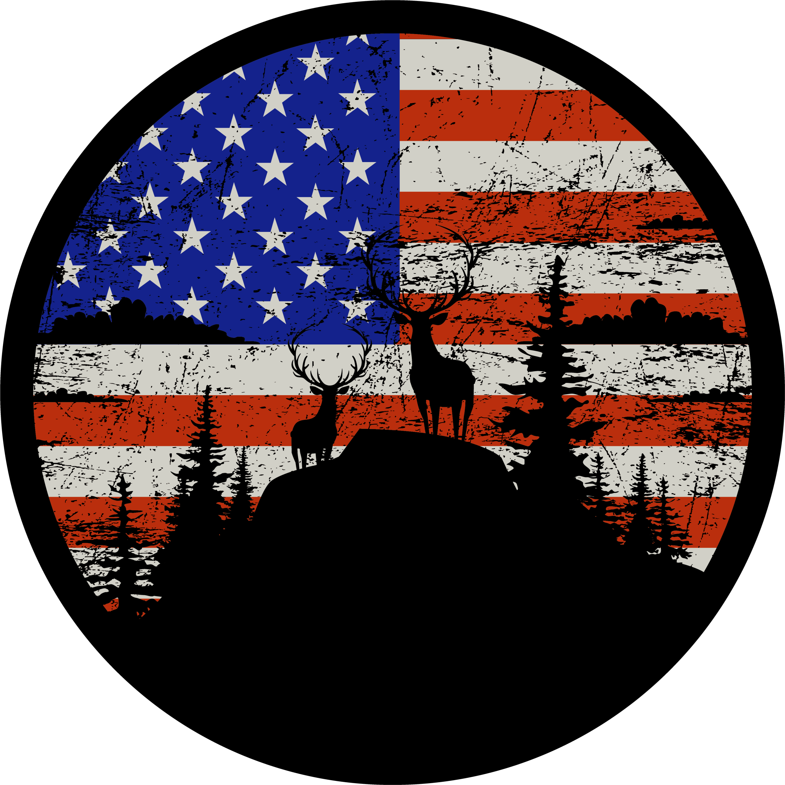 Marine avec drapeau américain Mur Vinyl Autocollant U.S