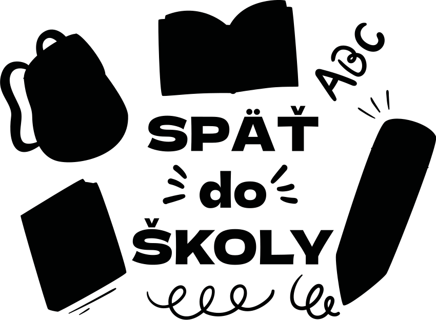 štítok s reklamným textovým oknom späť do školy - Tenstickers