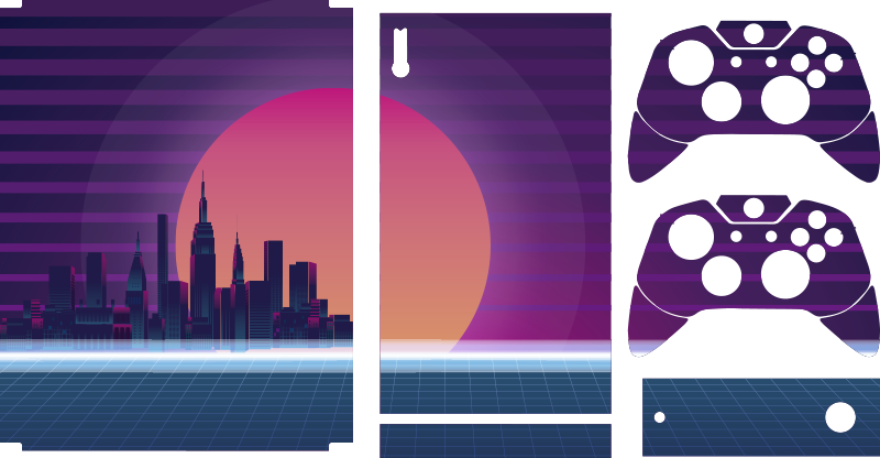 Big city urban skyscraper xbox skin - TenStickers