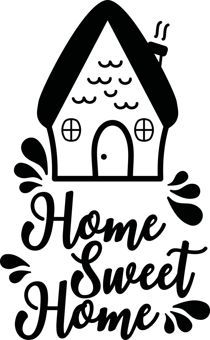 αυτοκόλλητο τοίχο γλυκό σπίτι χαριτωμένο σχέδιο - TenStickers