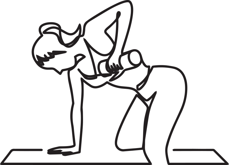 Jente som trener wallstickers - Tenstickers