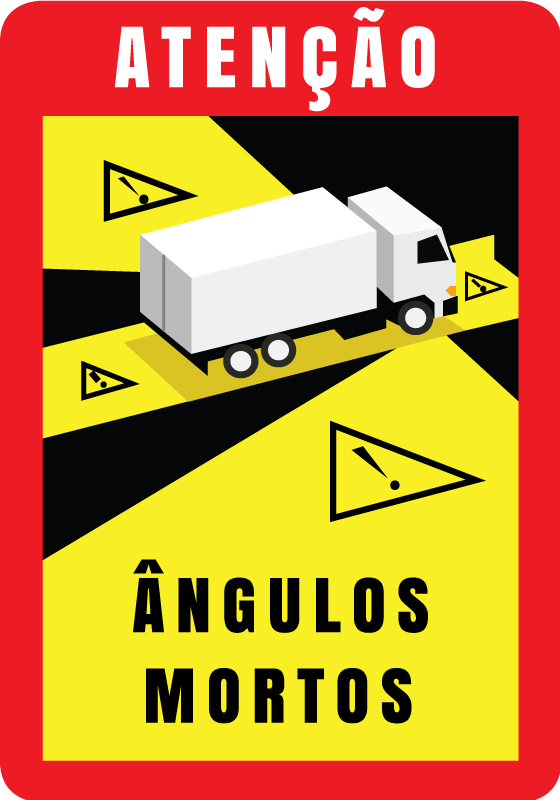 Vinis decorativos de sinalética variada Atenção pontos cegos em p - TenStickers