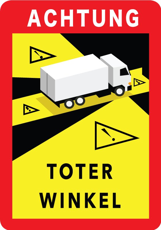 Aufkleber Achtung Schilder toter Winkel - TenStickers