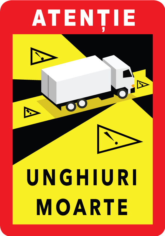 Atenție pete orbe în semn de vinil românesc - TenStickers